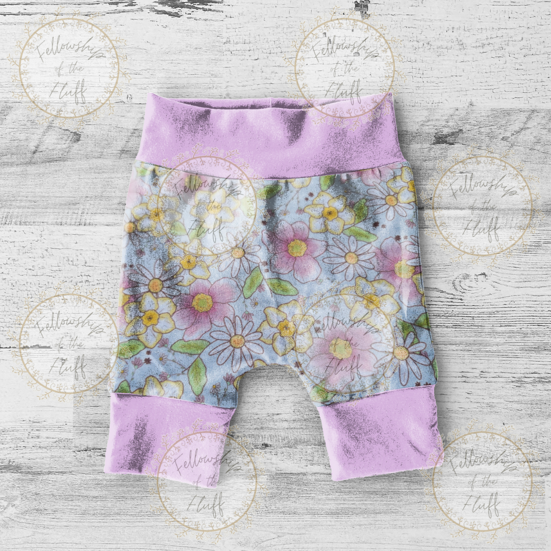 Pastel Flowers Bummies/Shorties