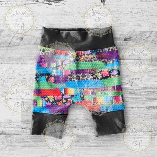 Rainbow Cheetah Bummies/Shorties